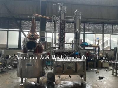 Factory Price 500lt 1000lt Industrial Vodka Whiskey Alcohol Distillation Equipment Alcohol ...