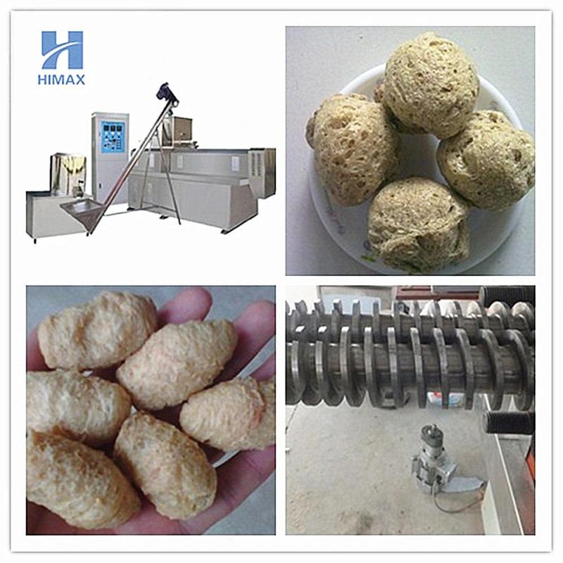 Soy Protein Chunks Meat Manufacturing Twin Screw Extruder Machine Soy Isolate Protein Production Line