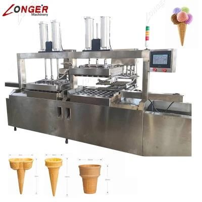 Factory Price Snow Sugar Cone Rolling Machine Indian Ice Cream Cone Making Machines