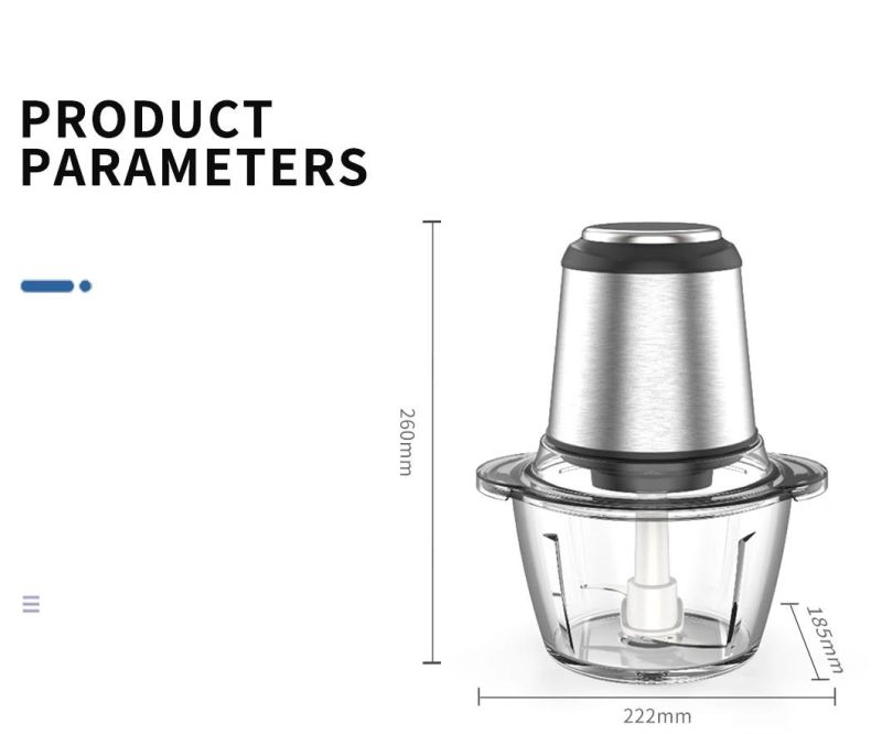 Food Processor Meat Mincer Chopper Meat Grinder with Glass