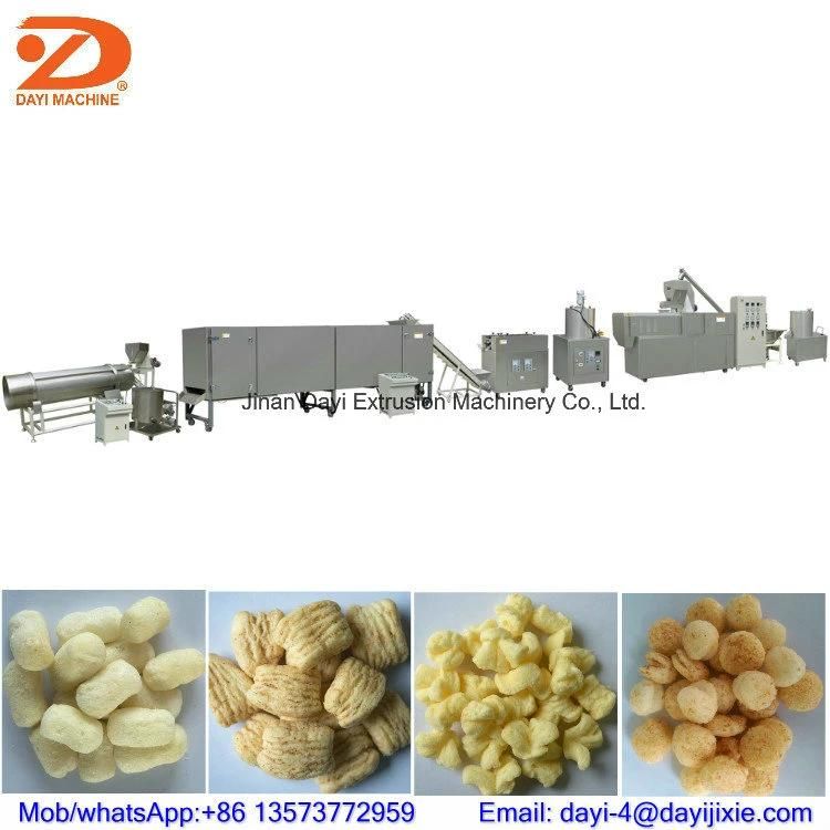 Corn Puffed Snacks Double Screw Extruder Machinery