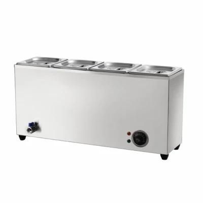 Commercial Use Electric Counter Top Food Warmer / Bain Marie for 4 Bays Model #dB-4-16