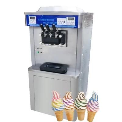 Multi-Functional Double Cooling System 380V Soft Ice Cream Machine