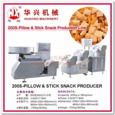 Pillow &amp; Stick Snack Producer (Machine Making Dough And Sheet/Cracker/Snack Bar)