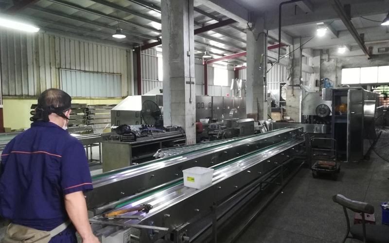 Wheat Flour Sugar Rolled Cone Baking Production Line / Crispy Cone Making Line