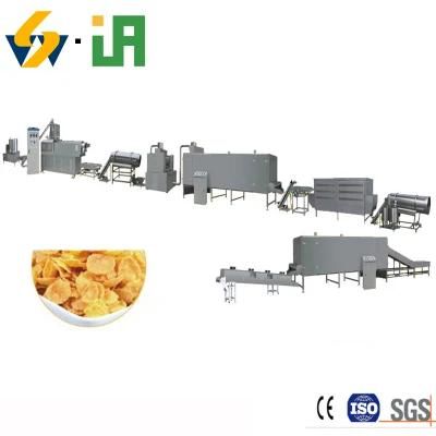 Puffed Corn Flakes Breakfast Cereal Manufacturing Processing Machine Plant