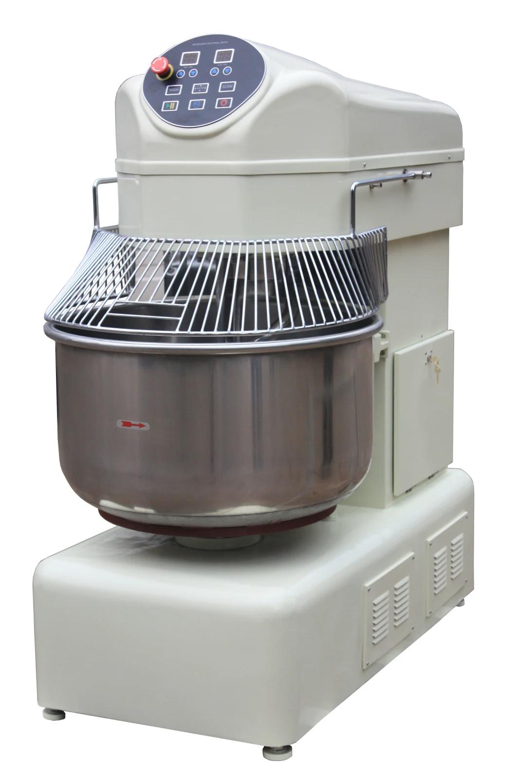 Digital Panel Conrtol 25kg 50L Spiral Dough Mixer with CE Certificate