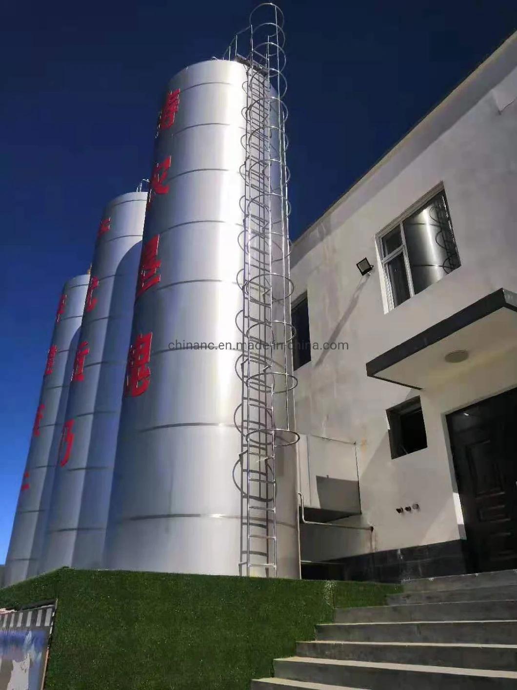 Outdoor Place Vertical Type 30t Dairy Milk Silo