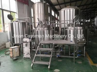 Cassman 2 Vessels SUS304 500L Beer Microbrewery with CE Certificate