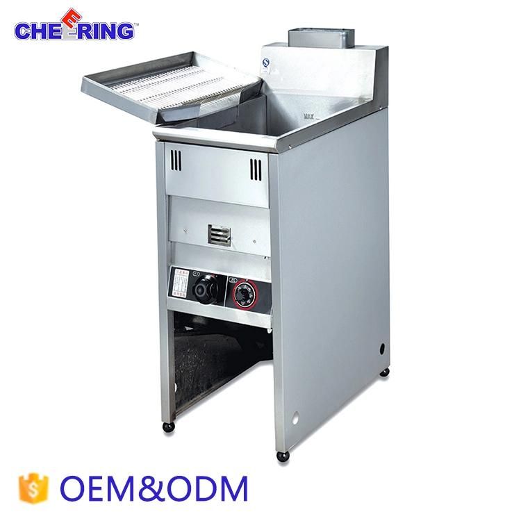 Vertical Commercial Gas Temperature-Controlled Fryer