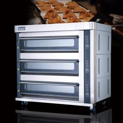 Commercial Industrial Bakery Gas Deck Pizza Bread Baking Oven