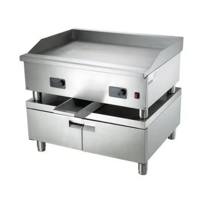 Hgg-722 Commercial Stainless Steel Flat Gas Half-Grooved Burger Griddle Grill for ...