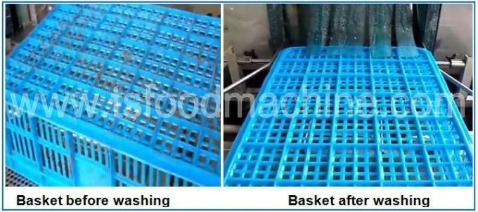 Poultry Plastic Crate Cleaning Washer Milk Plastic Box Washing Machine