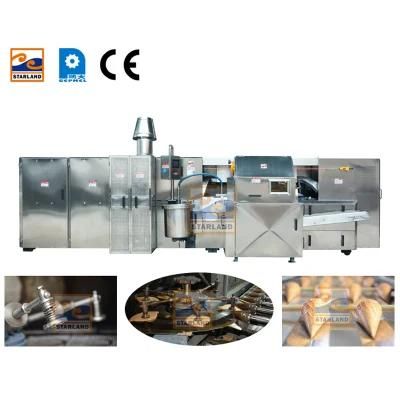 380V Waffle Sugar Cone Production Crispy Ice Cream Cone Maker Product Line