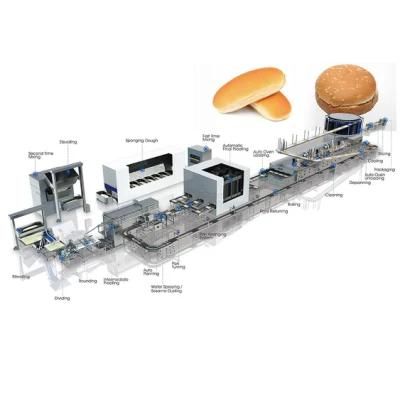 Full Automatic Bakery Buger Hot Dog Bread Production Line