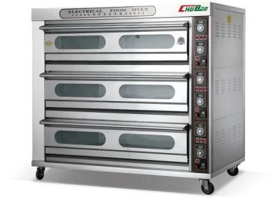 Guangdong Chubao Baking Equipment Electric Oven 3 Deck 9 Trays