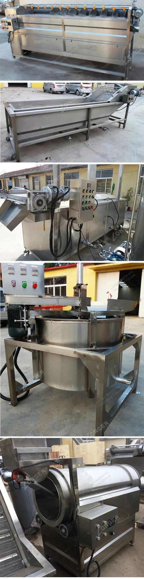 Professional Fully Automatic Potato Chips Production Line Machine