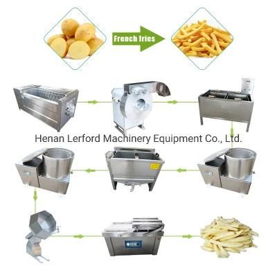 Semi-Auto Potato Chips French Fries Potato Chips Snack Making Machine