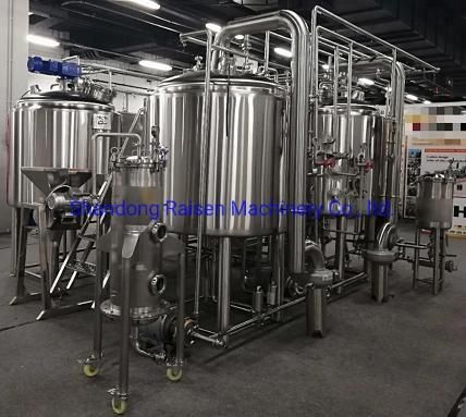 200L 250L 300L 500L 1000L 2000L Tainless Steel Beer Equipment with Brewhouse System and Fermenter