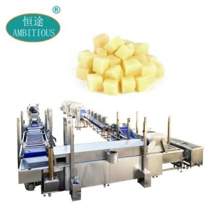 Frozen Freezing Freezer Diced Chopped Potato Processing Machine