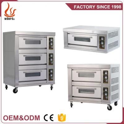 Kitchen Bakery Equipment Ce Approved Crown Series 3 Deck 6 Trays Commercial Electric Oven