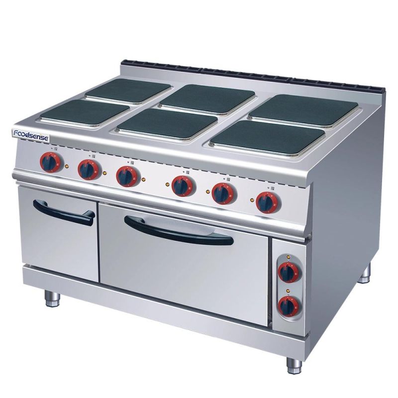 Hot Sale High Efficient Commercial 4-Burners 4-Plate Electric Cooker Stove with Oven