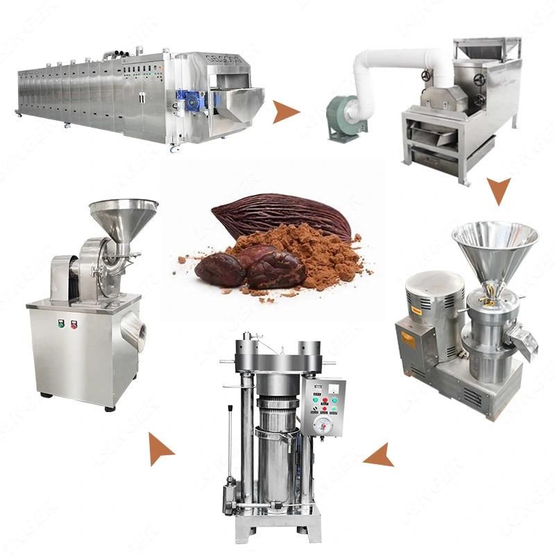 100-300kg/H Chocolate Cocoa Liquor Grinding Press Melting Machine Cocoa Liquor Processing Plant