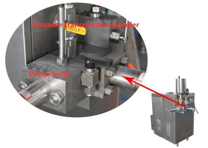 300/500/1000/2000 L/H Industrial High Pressure Homogenizer