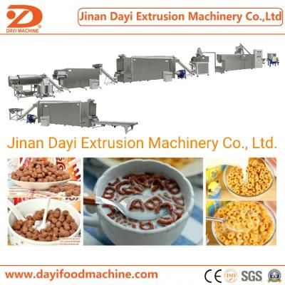 Automatic Small Breakfast Cereal Production Line Puff Snack Food Making Extruder Corn ...