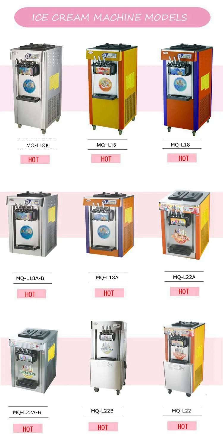 Manufacturer Industry Stainless Steel Soft Serve Ice Cream Making Machine with High Quality