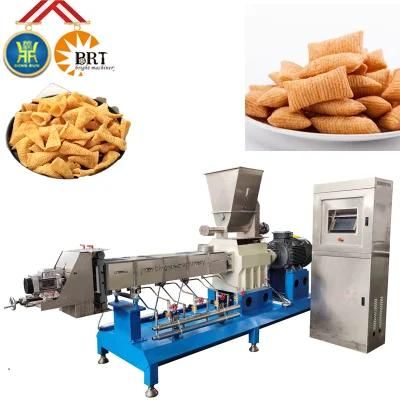 Slanty Food Bar Twin Screw Extruder Prices Corn Fried Snacks Chip Making Machinery