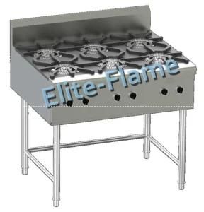 Commercial Restaurant Equipment Gas Open Flame Range Stove