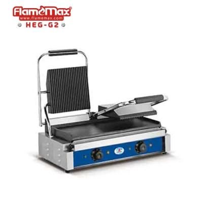 High Quality Flamemax Brand Professional Panini Grill / Double Contact Grill