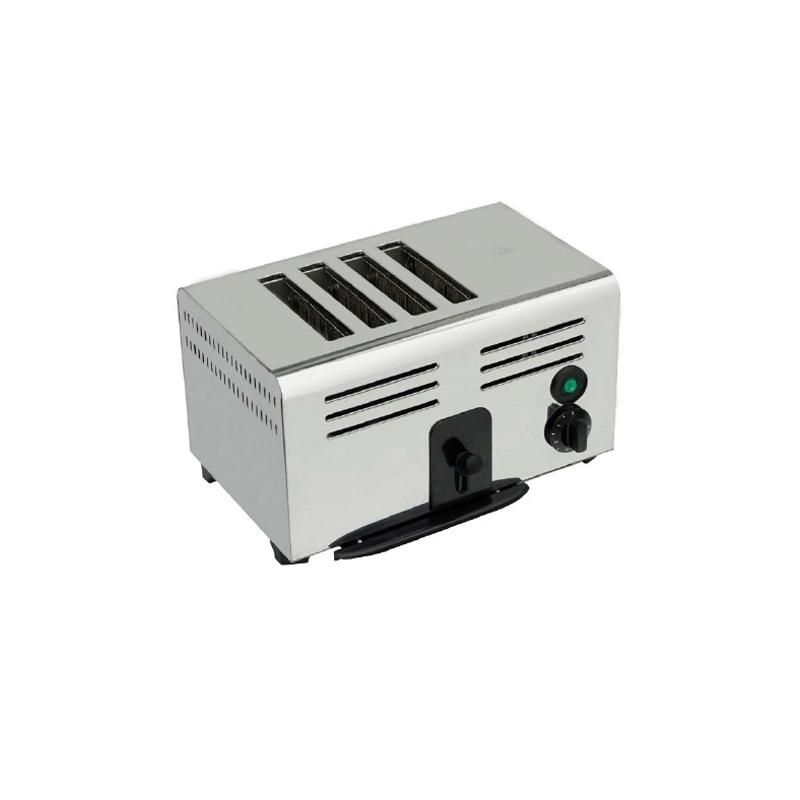 Electric 4-Slice Bread Toaster, Sandwich Toaster, Grill Bun Bread Toaster