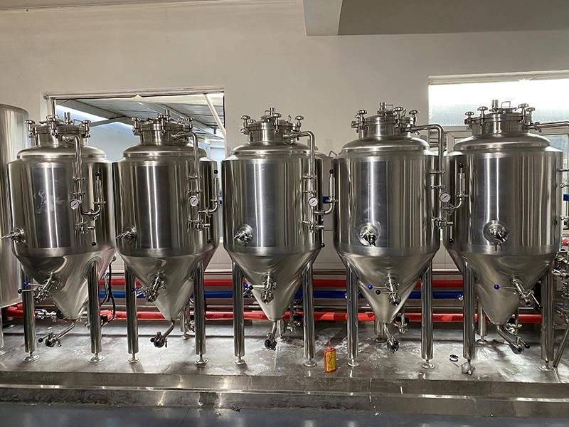 3000L Stainless Steel Beer Fermenter Conical Cooling Tank Fermentation