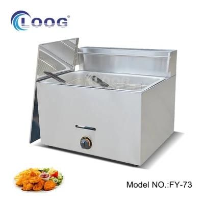 Goodloog Food Grade Stainless Steel Countertop Chips Fryer Gas Chicken Frying Machine ...