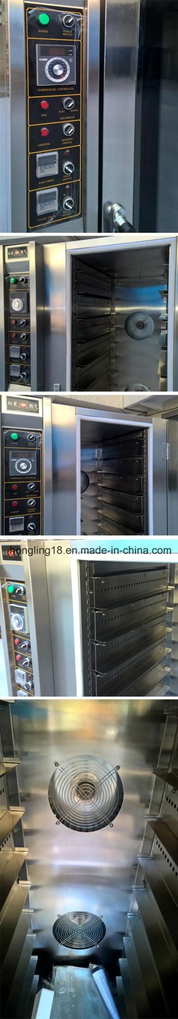 5-Tray Gas Convection Baking Oven with Steam Function