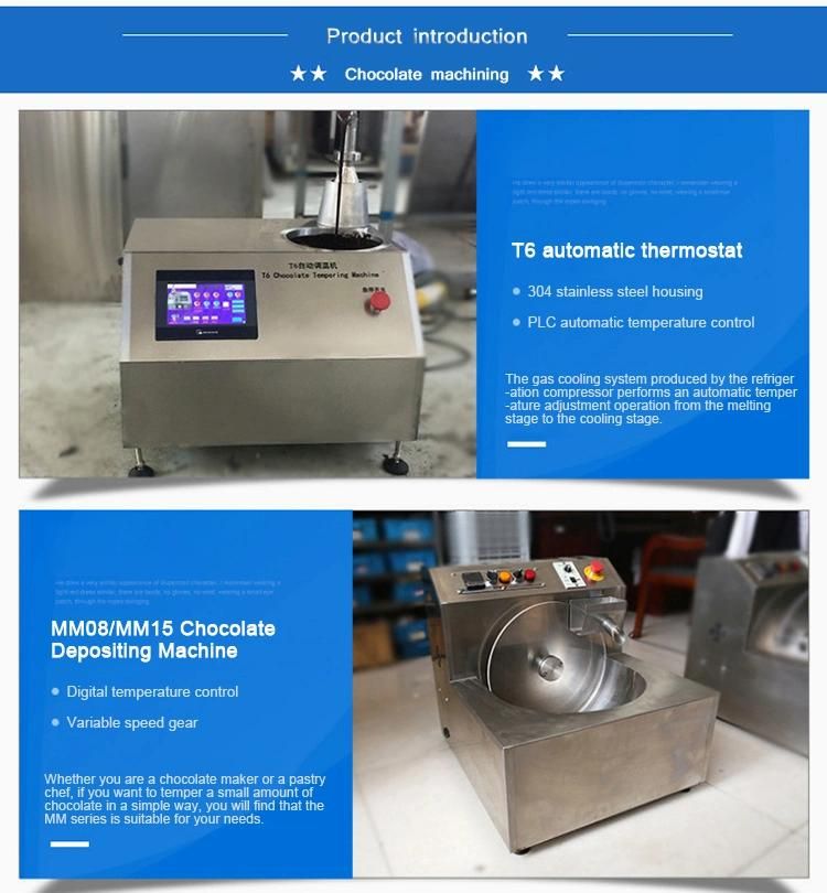 High Quality 6L Chocolate Melanger Machine Small Hot Chocolate Tempering Machine