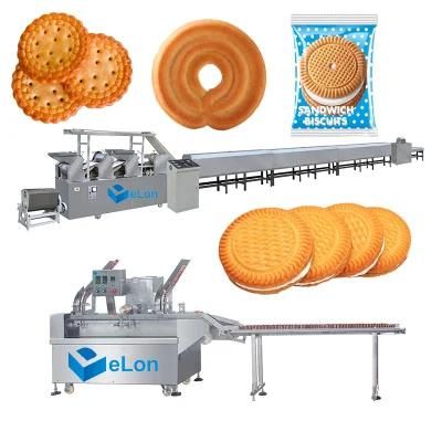 Fully Set Automatic Soft Hard Sandwich Filling Biscuit Making Machine for Biscuit Plant