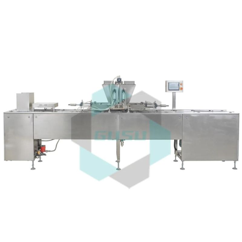 ISO Snack Food Semi Auto 100kg/H Chocolate Moulding Depositor Machine