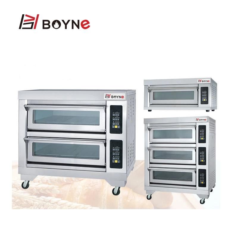 Commercial Bakery Machine Two Deck Four Tray Electric Baking Oven