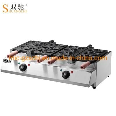 Snack Fish Cake Making Machine Taiyaki Shape Pizza Cone Machine Electric Taiyaki Machine