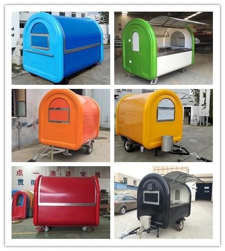 CE certification manufacture recommended blue food cart