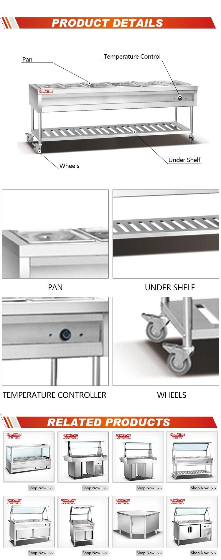 Catering Equipment Food Warmer Trolley Bain Marie