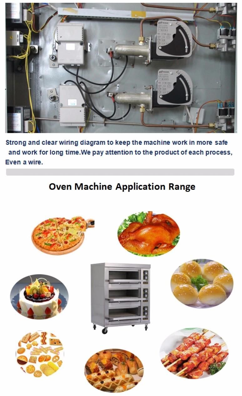 Kitchen Bakery Equipment Ce Approved Crown Series 3 Deck 6 Trays Commercial Electric Oven