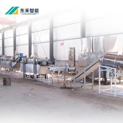 Automatic Potato Chips Processing Plant Frozen Potato Chips Making Machine