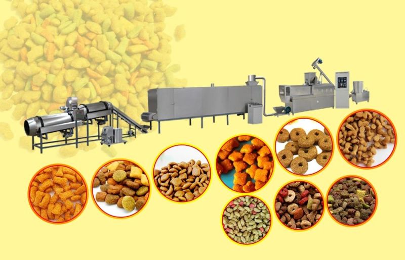 Hot Quality Dog Cat Fish Pet Food Making Equipment Fish Feed Extruder Pet Food Extrusion Machinery for Sale