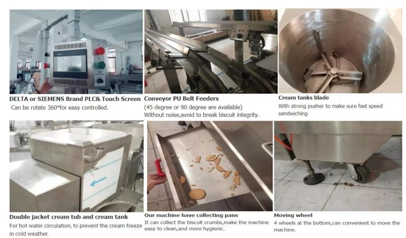 Icecream Filling Sandwiching Biscuit Maker Bakery Machine Creaming Equipment