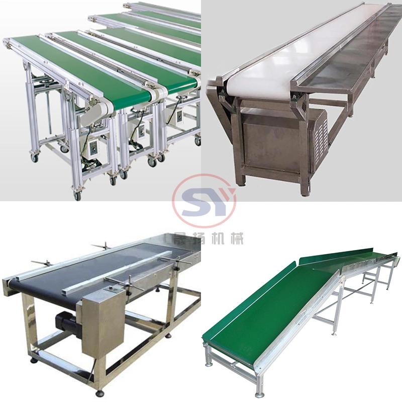 Comectic Cups Bottles and Cans Linear Type PU/PVC Belt Conveyor