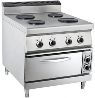 Catering Equipment Stainless Steel Free Standing Electric Range Electric Hot 4- Plate ...